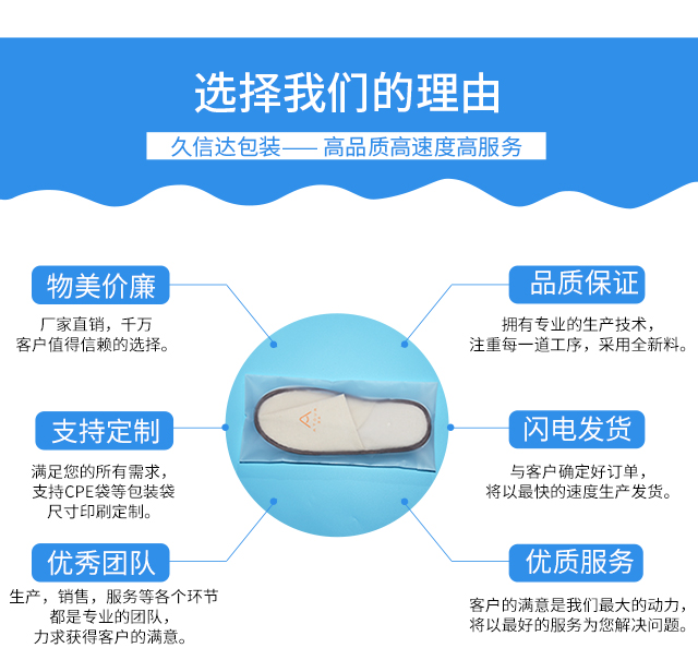 酒店行業一(yī)次性用品包裝磨砂袋(圖2)
